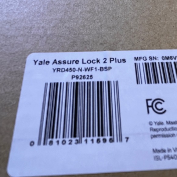 Yale Assure Lock 2 Plus Smart Lock Black Suede Wi Fi Works w/ Google Apple Home - Picture 6 of 7